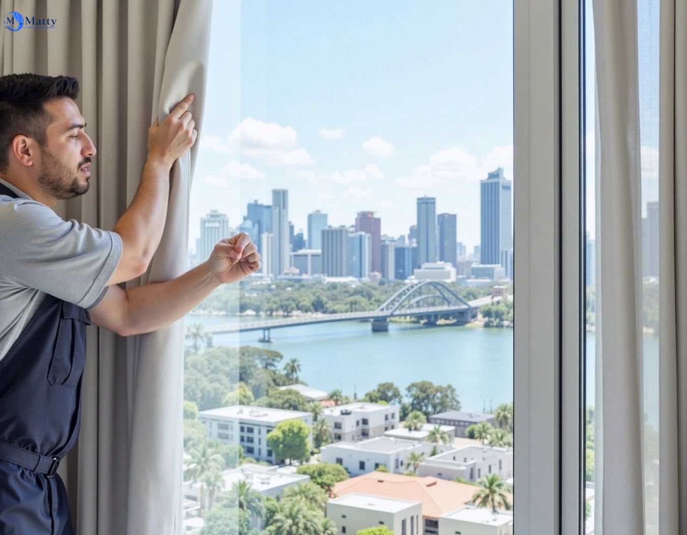 Professional curtain steam cleaning service banyule-vic QLD by Matty Curtain Cleaning
