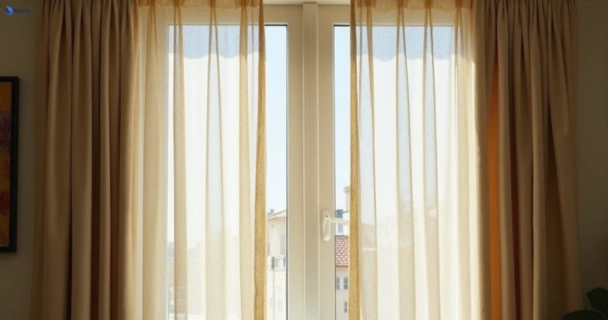 Dull dusty drapes in banyule-vic before professional cleaning